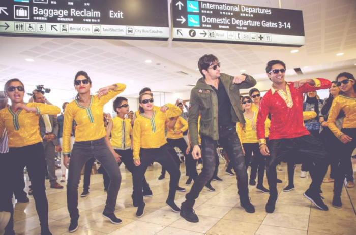 Sidharth Malhotra at Christchurch airport Image Source: Bollywood Dreams Facebook 